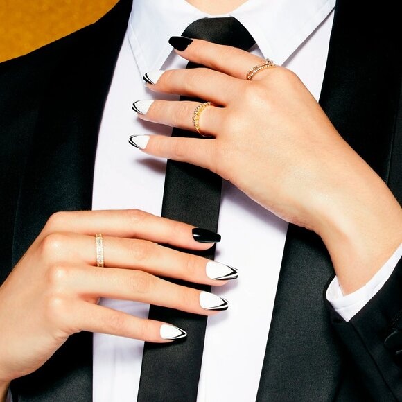 KISS ImPRESS Tom Bachik  Medium Length Nails / Tuxedo Nights - Picture 2 of 8
